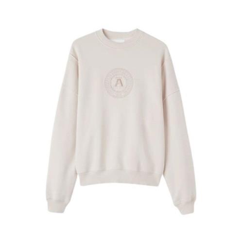 Axel Arigato Blek Beige Universitetspanel Sweatshirt Beige, Herr