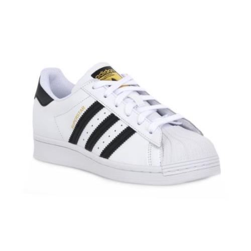 Adidas Originals Klassiska Superstar J Sneakers White, Dam