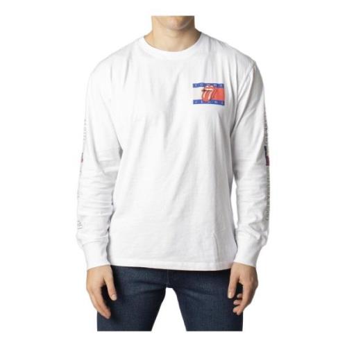 Tommy Jeans Tommy Hilfiger Jeans Mens T-shirt White, Herr
