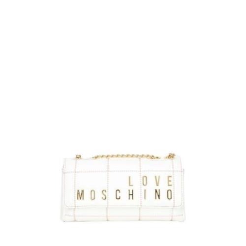 Love Moschino Cross Body Bags White, Dam