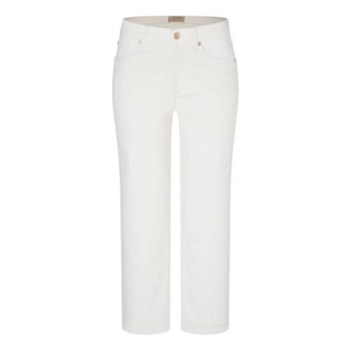 MAC Kvinnors Rich Culotte 7/8 Längd Jeans White, Dam
