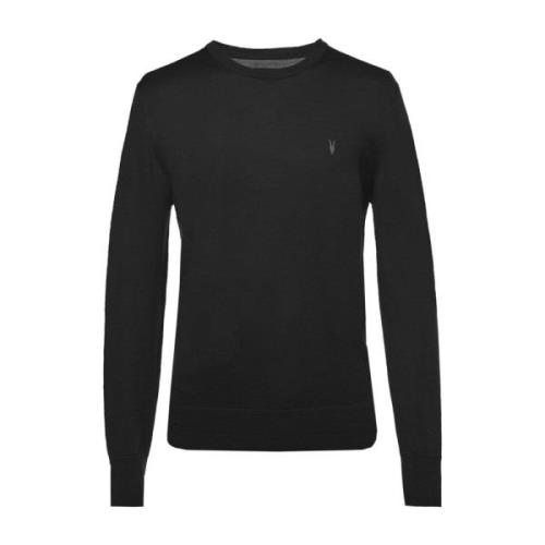 AllSaints Mode Logo-embroidered sweater Black, Herr