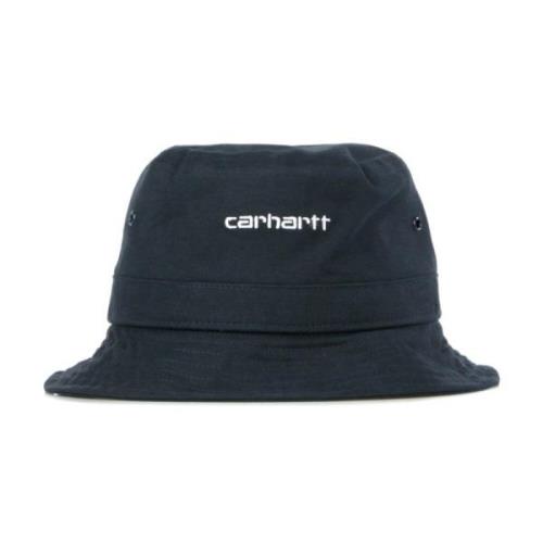 Carhartt Wip Script Bucket Hat - Mörkblå/Vit Blue, Herr