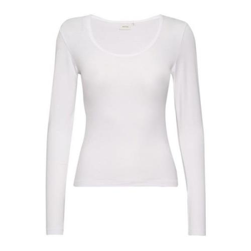 Gestuz Långärmad Top - Damygz LS TEE Noos White, Dam