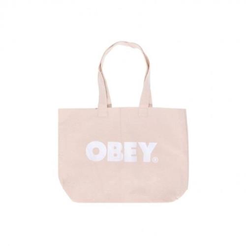 Obey Canvas Tote Bags Beige, Dam