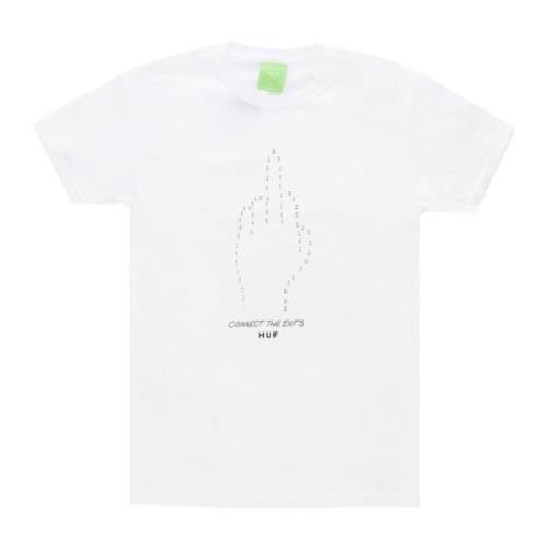 HUF Connect the Dots T-shirt White, Herr