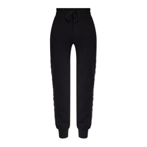 Versace Jeans Couture Sweatpants med varumärkesrandiga sidor Black, He...