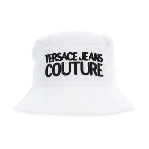 Versace Jeans Couture Vit Bomullshatt för Män med Versace Jeans Coutur...