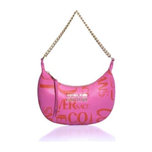 Versace Jeans Couture Fuchsia Logo Couture Handväska för Kvinnor Pink,...