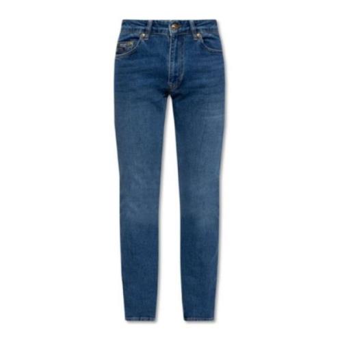 Versace Jeans Couture Slim-Fit Blå Herr Jeans - Storlek 42 Blue, Herr