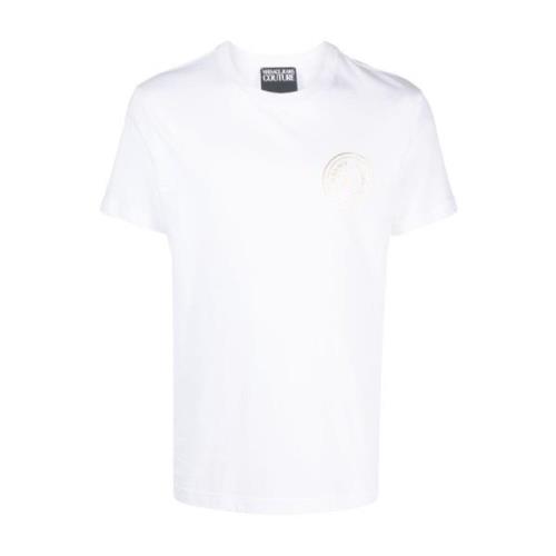 Versace Jeans Couture Vit Herr T-shirt - Stilfull och Hållbar White, H...