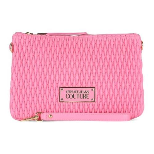 Versace Jeans Couture Quiltad Logo Clutch Pink, Dam