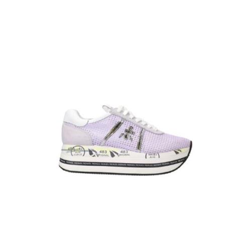 Premiata Stiliga sneakers för kvinnor - Högkvalitativa material Purple...