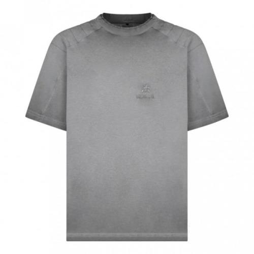 Premiata Mörkgrå Logobroderad T-Shirt Gray, Herr