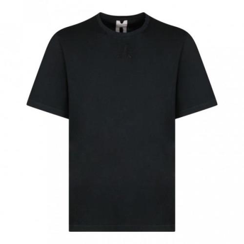 Premiata Svart Logotyp Broderad T-Shirt Black, Herr