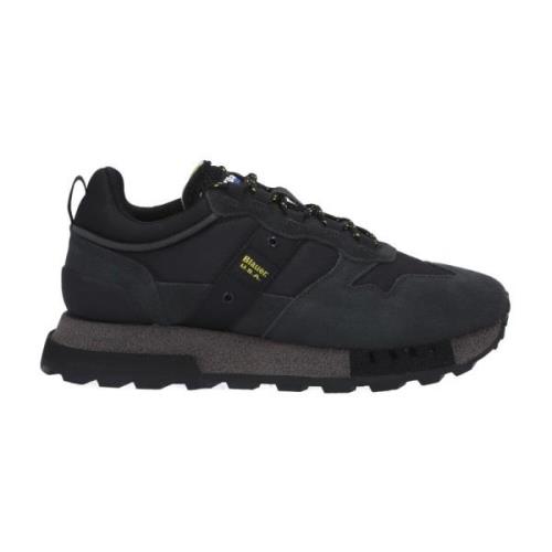 Blauer Svart Mocka Sneaker F3Heron01 Black, Herr