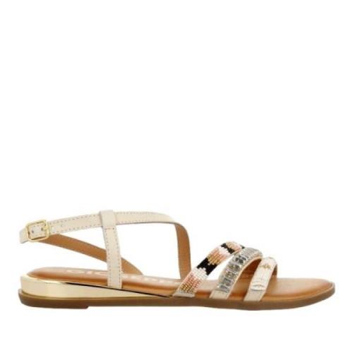 Gioseppo Flat Sandals White, Dam