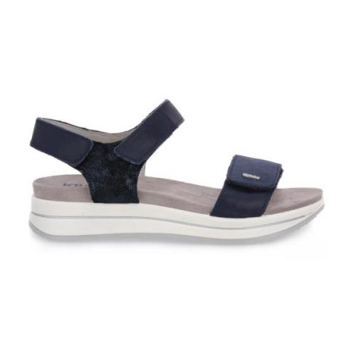 Igi&Co Flat Sandals Blue, Dam