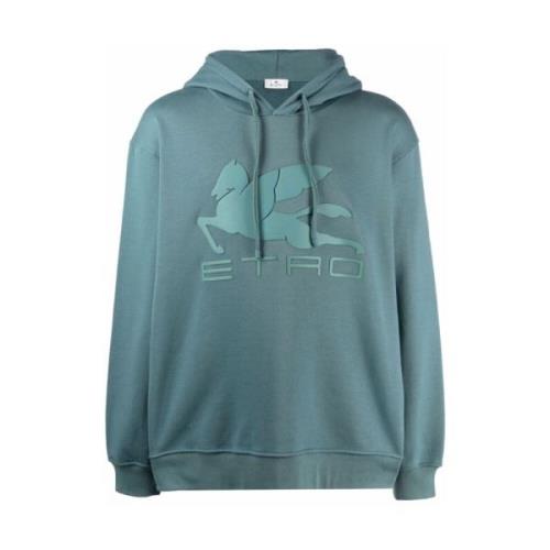 Etro Hoodies Blue, Herr