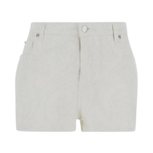Etro Short Shorts White, Dam