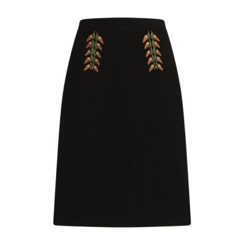 Etro Midi Skirts Black, Dam