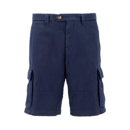 Brunello Cucinelli Colorato Ss23 Bermuda Shorts Blue, Herr