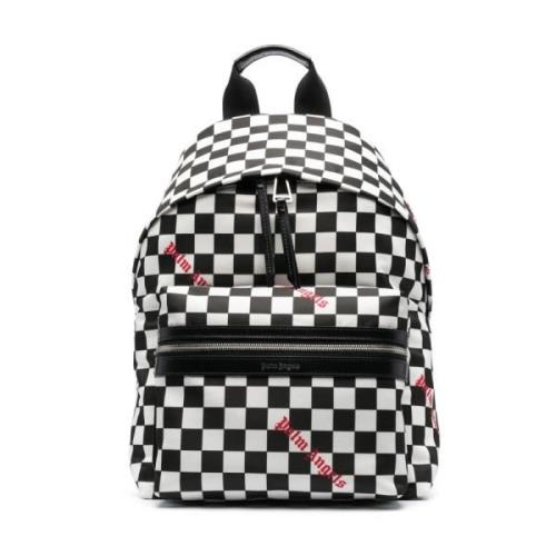 Palm Angels Damier Check Logo Ryggsäck Black, Herr