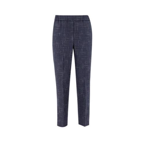 Peserico Slim-fit Trousers Blue, Dam
