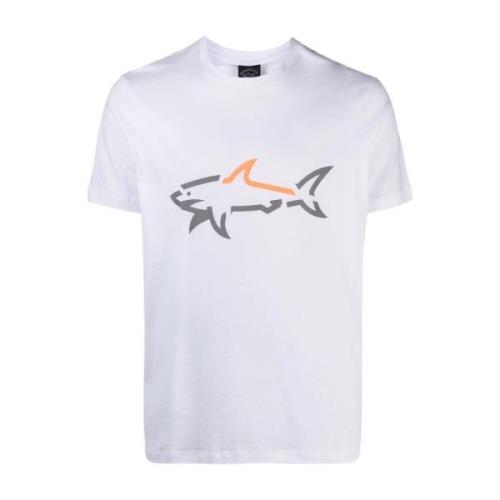 Paul & Shark T-Shirt Bianca Paul Shark White, Herr