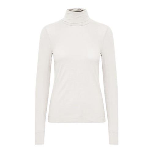 InWear Vit Rök Rollneck LS Top White, Dam