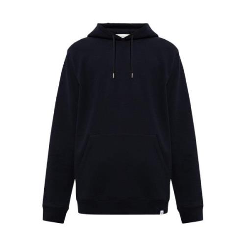 Norse Projects Vagn hoodie Blue, Herr
