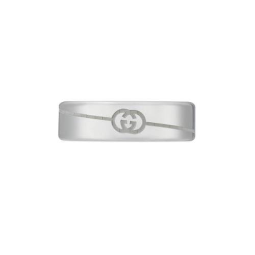 Gucci Ring i sterlingsilver med Interlocking G-logotyp Gray, Dam