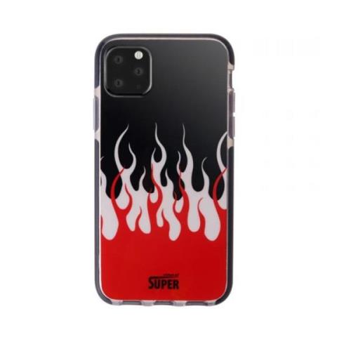 Vision OF Super Iphone 11 Pro Max Double Flames Case Black, Unisex