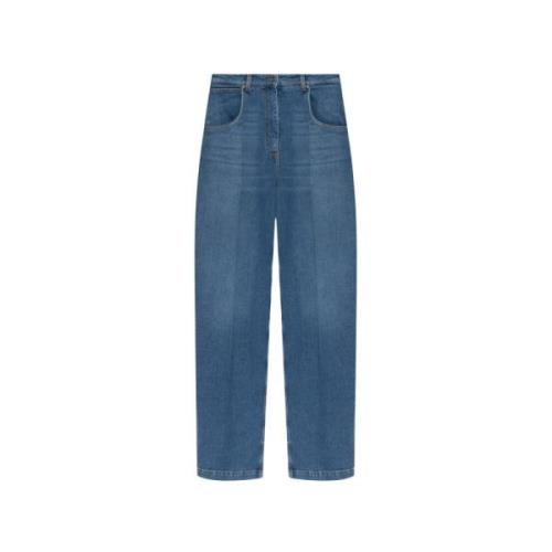 Etro Baggy jeans Blue, Dam