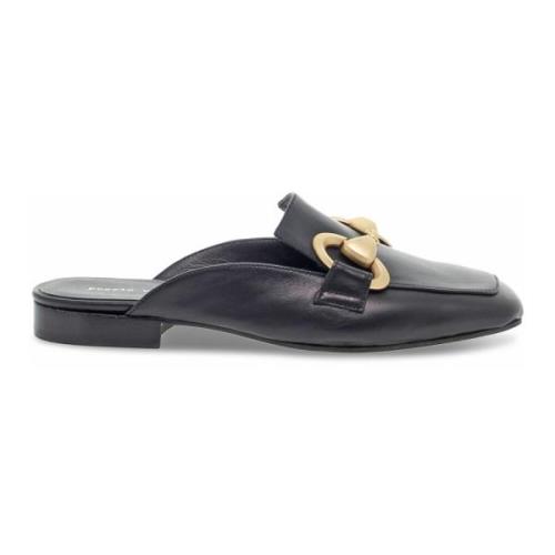 Poesie Veneziane Flat Sandals Black, Dam