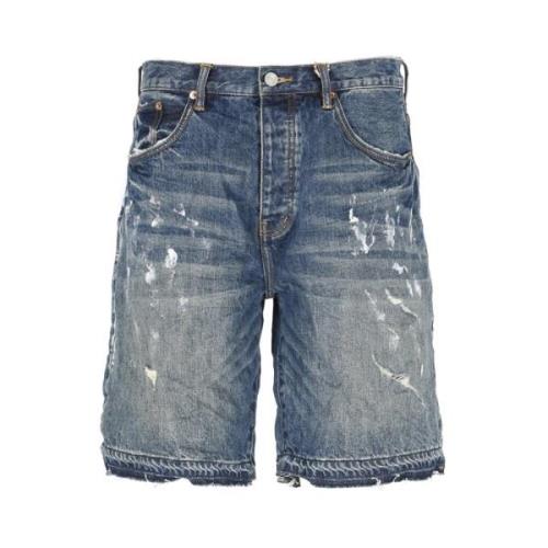 Purple Brand Denim Shorts Blue, Herr