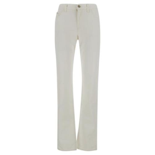 The Attico Utsvängda jeans White, Dam