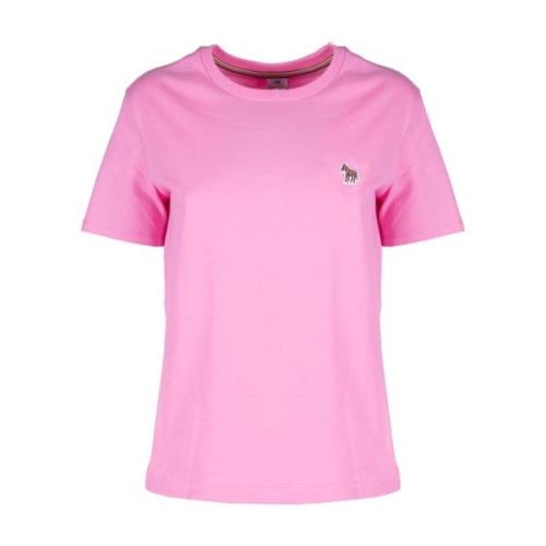 PS By Paul Smith Rosa Zebra Logo T-shirt Pink, Dam