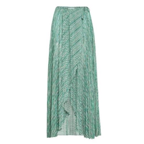 Forte Forte Smaragd Lurex Maxi Kjol Green, Dam