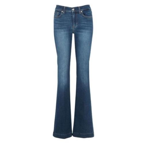 Liu Jo Höga Flare Jeans - 92% Bomull, 6% Elastomultiester, 2% Elastan ...