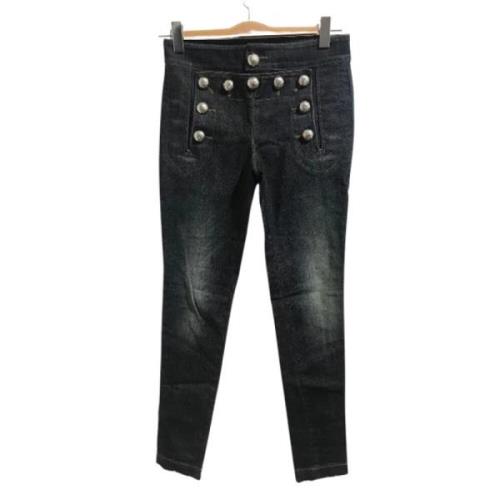 Gucci Vintage Pre-owned Bomull jeans Blue, Dam