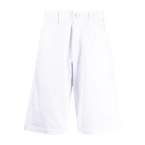 Raf Simons Vita knälånga denimshorts White, Herr