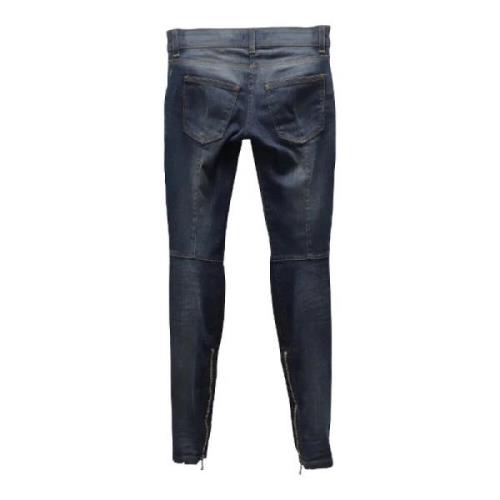 Balmain Pre-owned Pre-owned Bomull jeans Blue, Dam