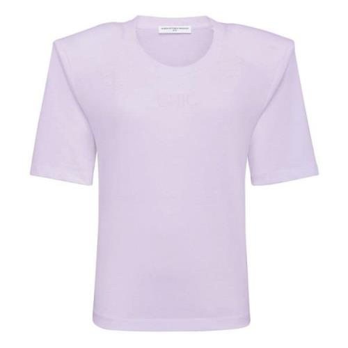 MVP wardrobe Broderad bomullst-shirt med spaghettiband Purple, Dam