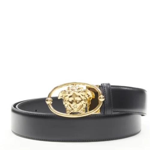 Versace Pre-owned Pre-owned Läder skrp Black, Dam