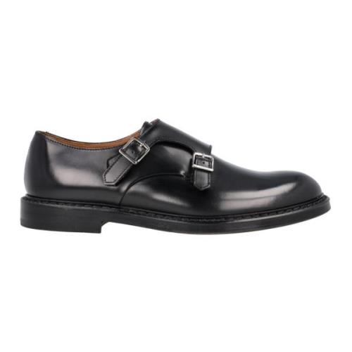 Doucal's Svarta Läder Moccasins Black, Herr