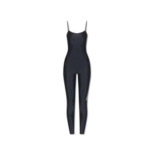 Balenciaga Jumpsuit med logotyp Black, Dam