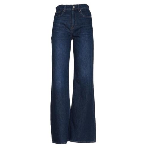 Ralph Lauren Blå Tvättade Jeans för Kvinnor Aw23 Blue, Dam