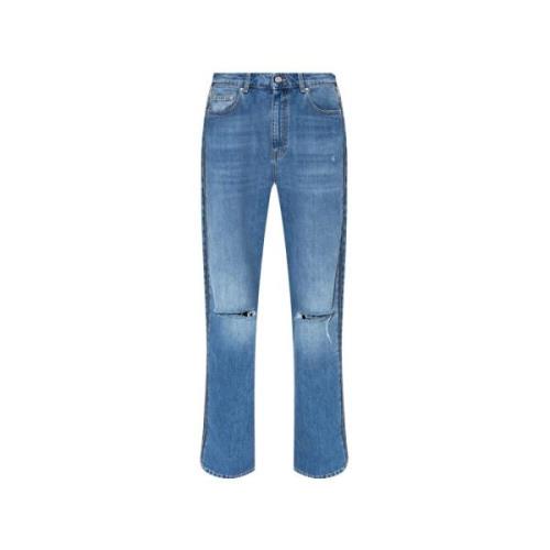 Stella McCartney Jeans med dragkedjedetaljer Blue, Dam