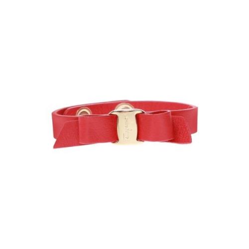 Salvatore Ferragamo Bracelet with bow Red, Dam